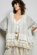 POL MIDI CARDIGAN RELAXED WIDE-CUT SILHOUETTE