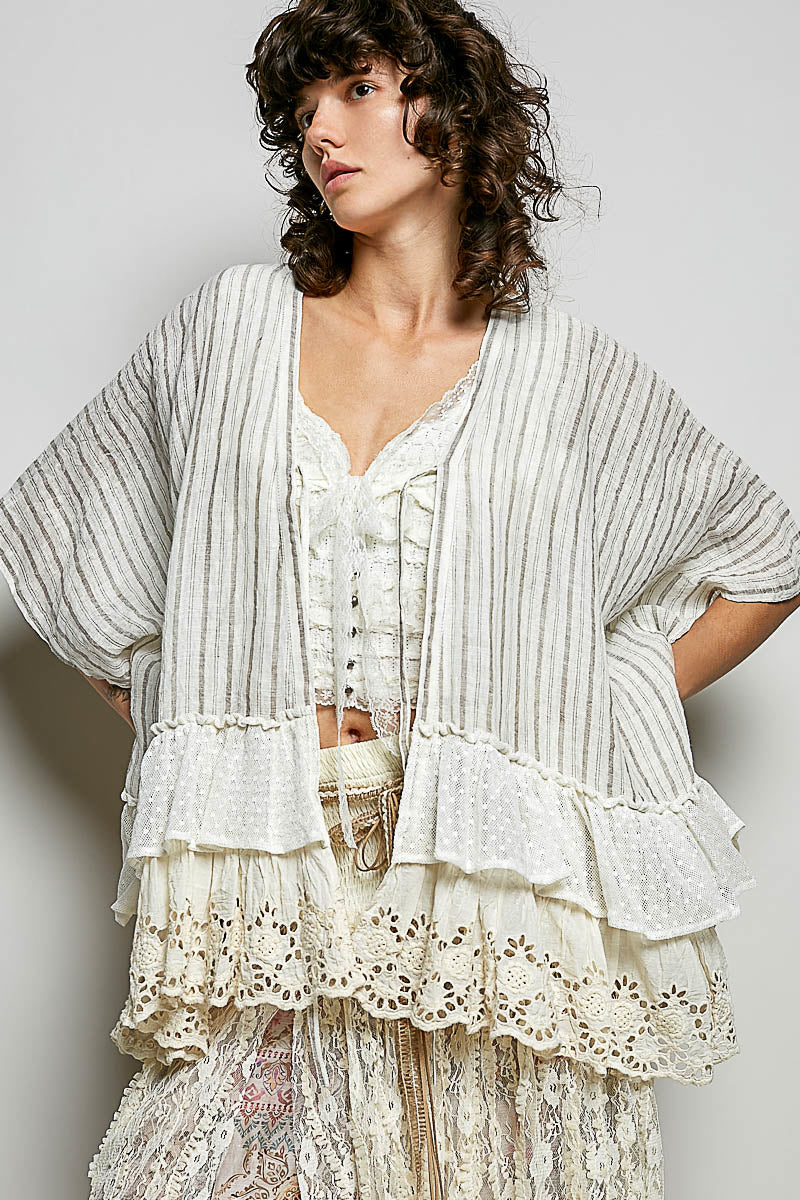 POL MIDI CARDIGAN RELAXED WIDE-CUT SILHOUETTE