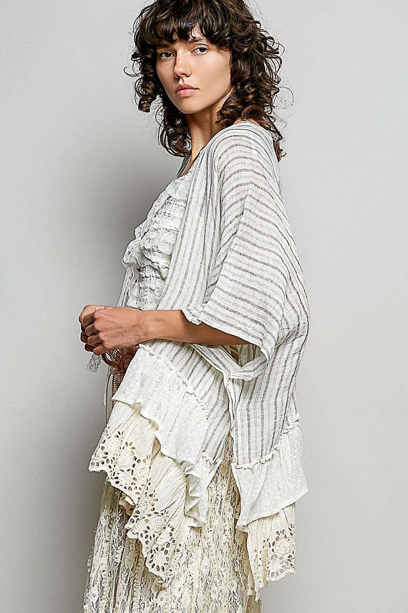 POL MIDI CARDIGAN RELAXED WIDE-CUT SILHOUETTE