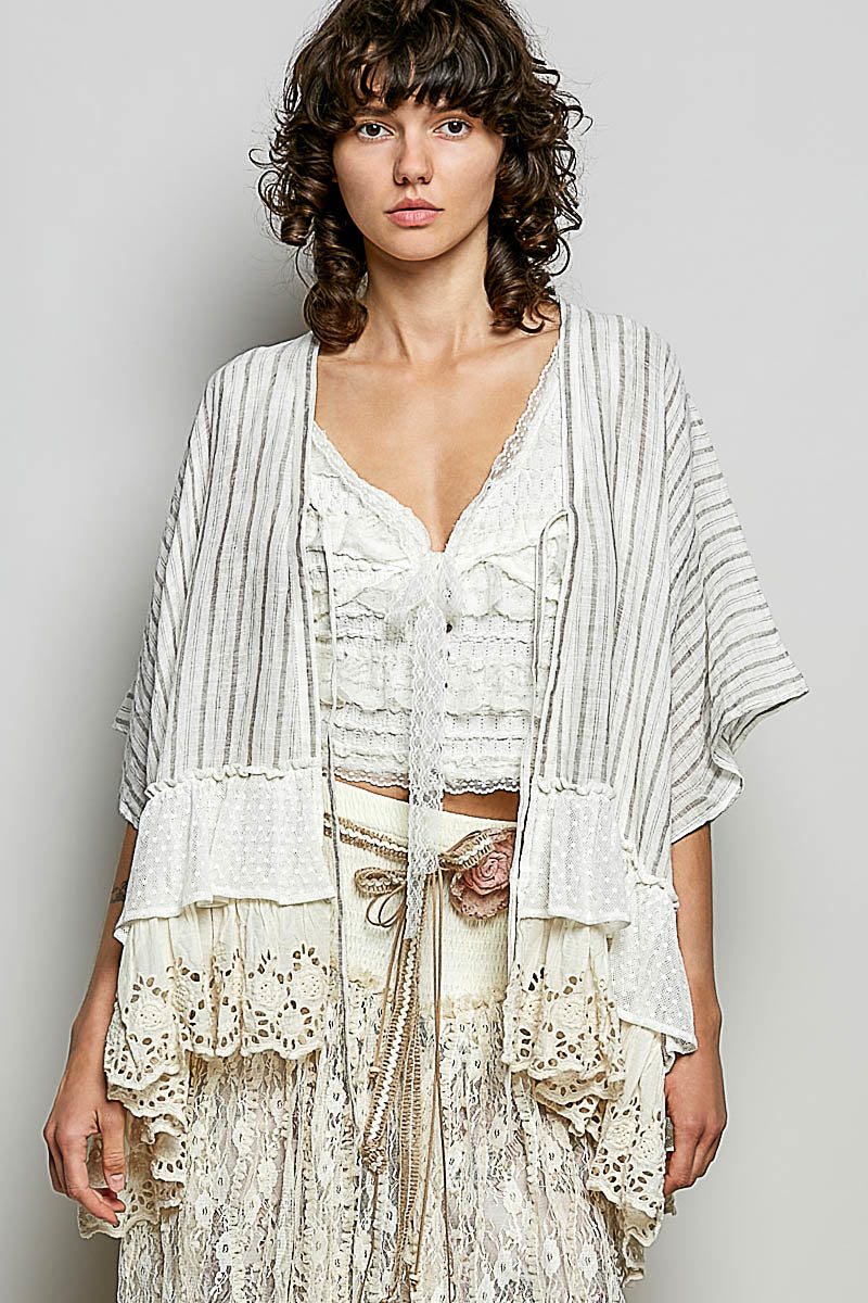 POL MIDI CARDIGAN RELAXED WIDE-CUT SILHOUETTE