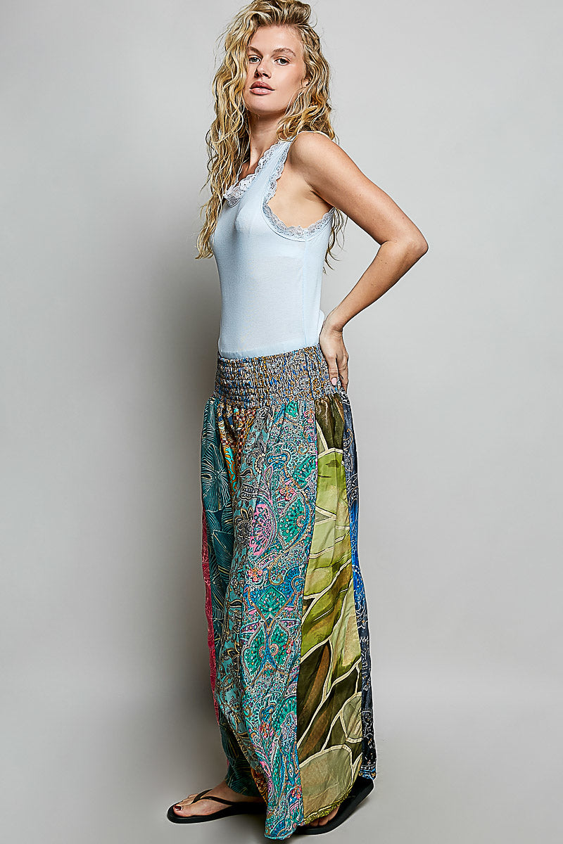 POL EFFORTLESSLY FLOWY HIGH-RISE WIDE LEG PANTS