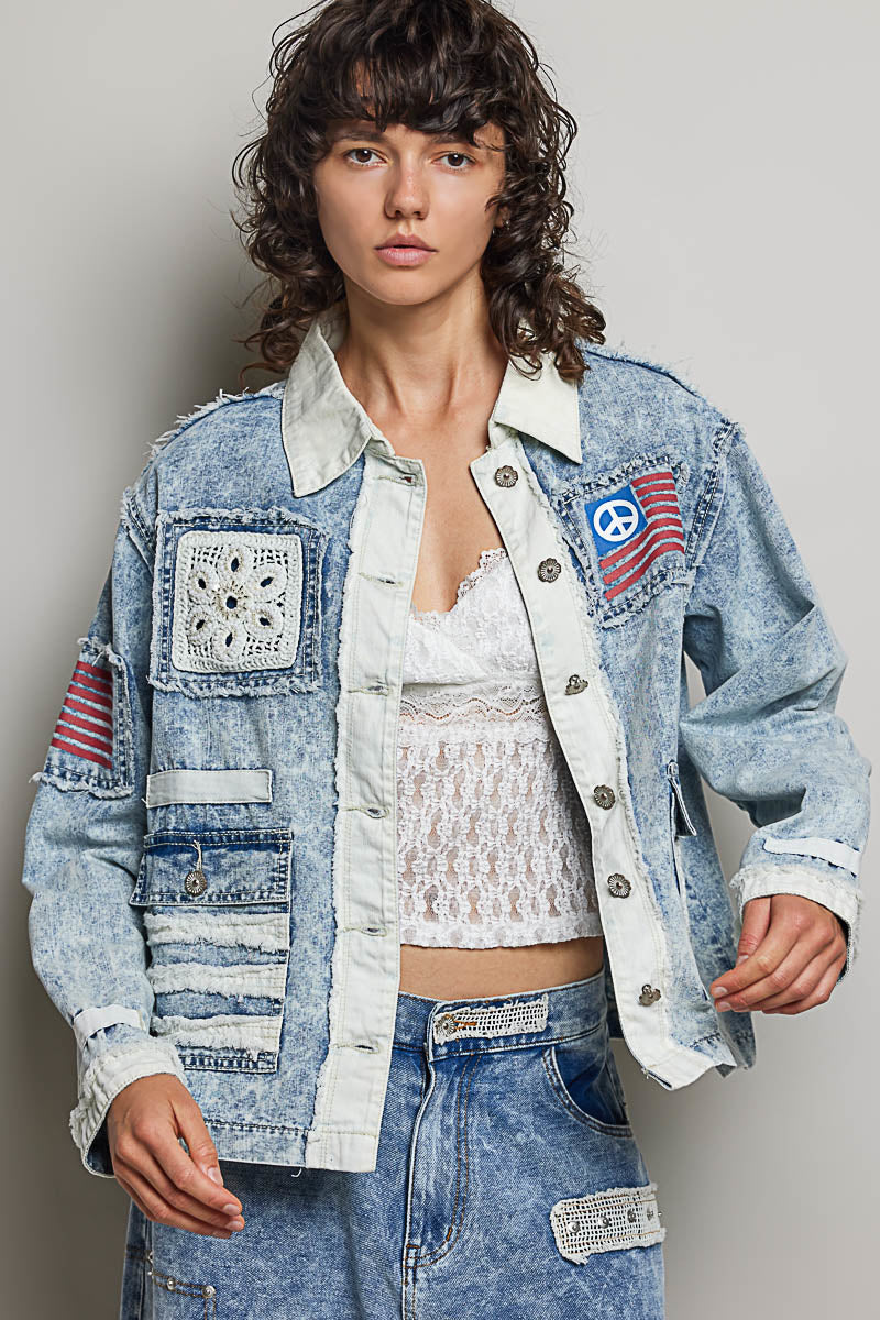 POL LONG SLEEVE REGULAR FIT JACKET TOP