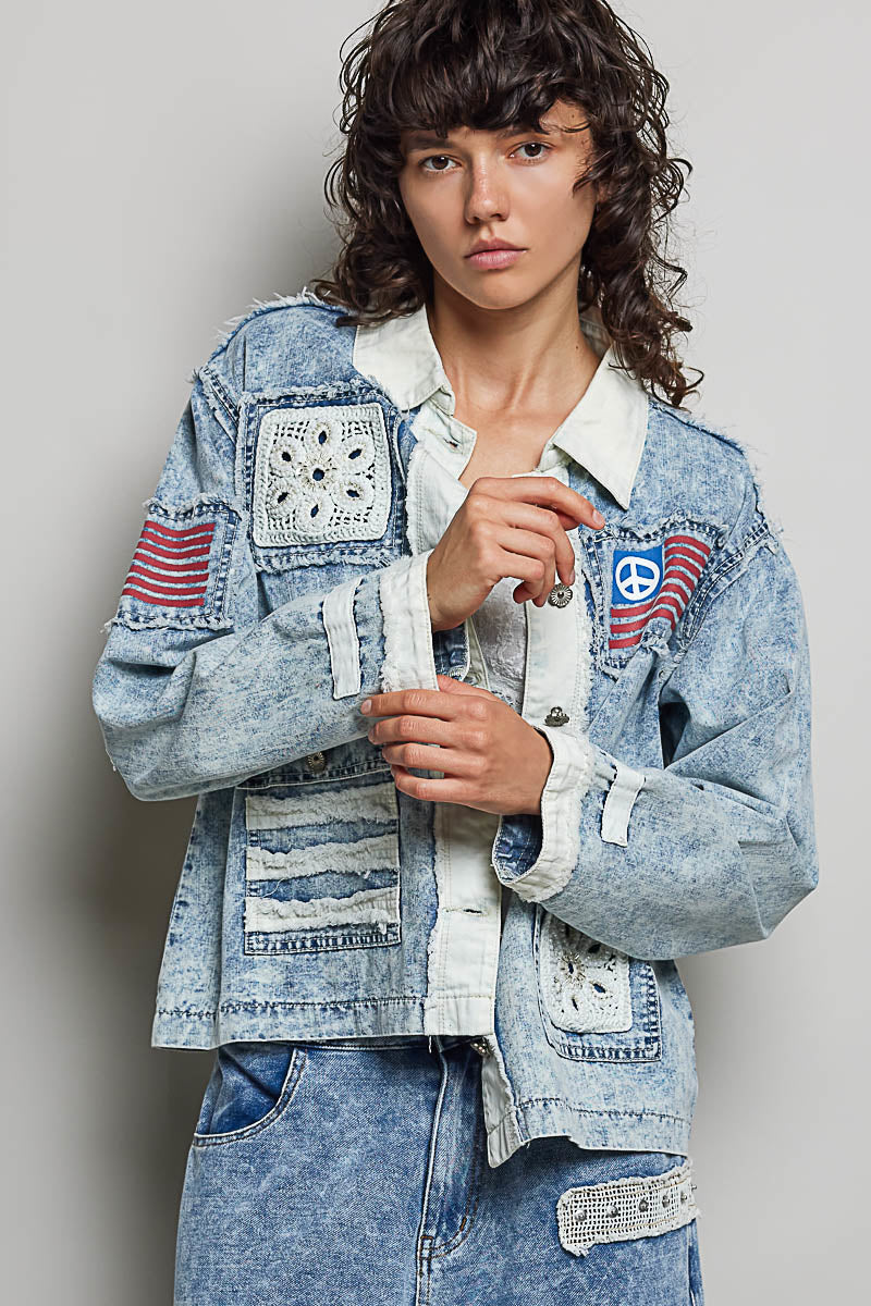POL LONG SLEEVE REGULAR FIT JACKET TOP