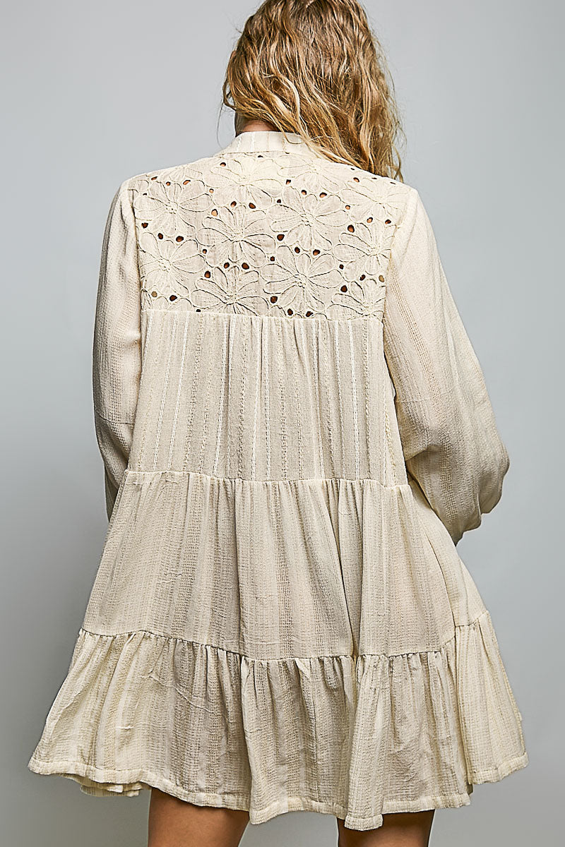 Organic Breeze Embroidered Tunic Blouse