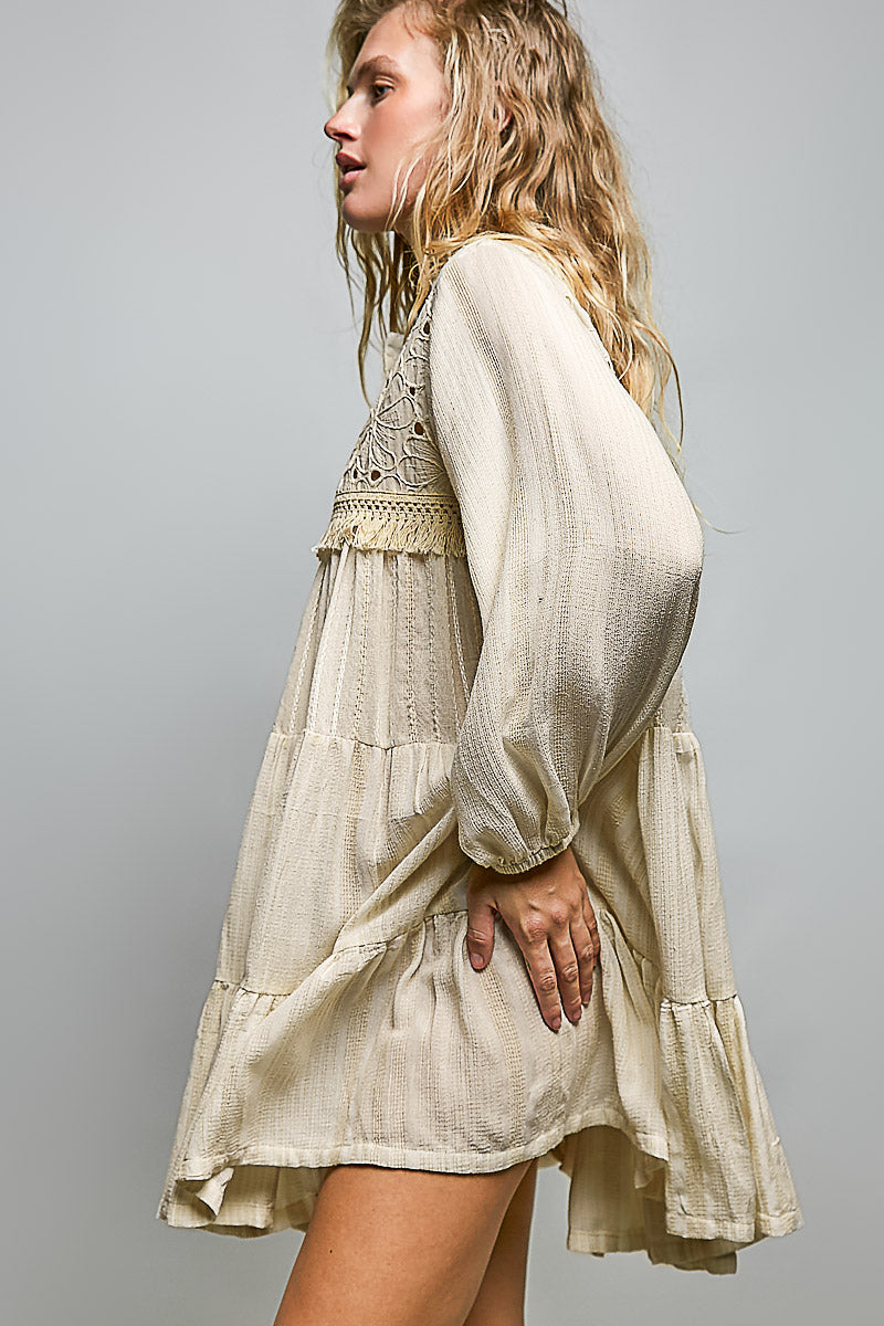 Organic Breeze Embroidered Tunic Blouse
