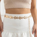 Anarchy Street Metallic Floral Chain Belt