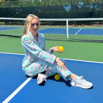 8 Oak Lane Pickleball Pj Set with Pants & Long Sleeve Top