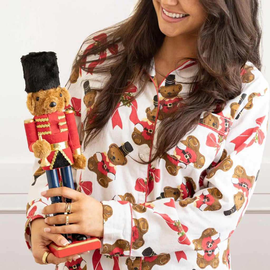 8 Oak Lane Teddies Flannel Pj Set