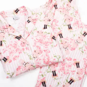 8 Oak Lane Nutcracker Rose Flannel Pj Set