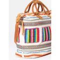 LOVESTITCH Multi Color Embroidered Weekender Bag