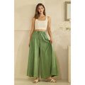 OLI & HALI Washed Pintuck Wide Leg Pants