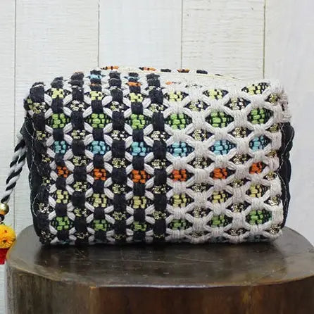 LOVESTITCH Multi Patterned Makeup Bag