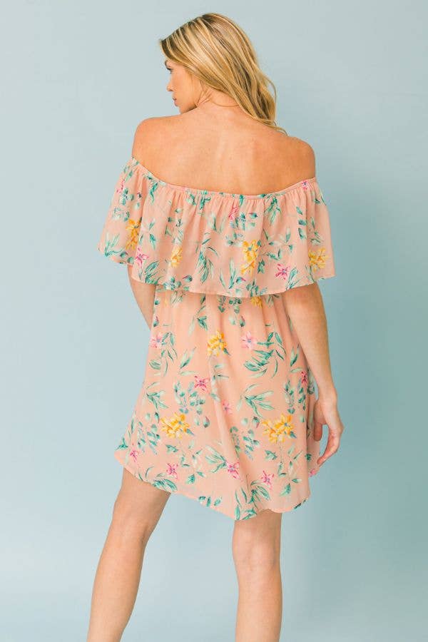 Joy Printed Woven Mini Dress