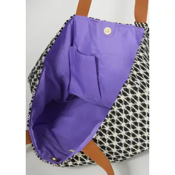 Lovestitch Embroidered Evil Eye Shopper Tote Bag