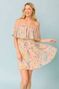 Joy Printed Woven Mini Dress