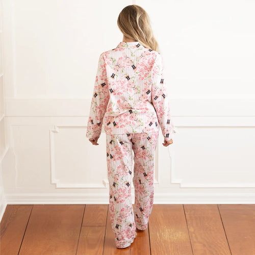 8 Oak Lane Nutcracker Rose Flannel Pj Set