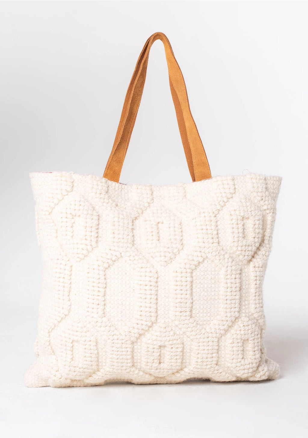 LOVESTITCH Bohemian Embroidered Geo Pattern Carpet Bag