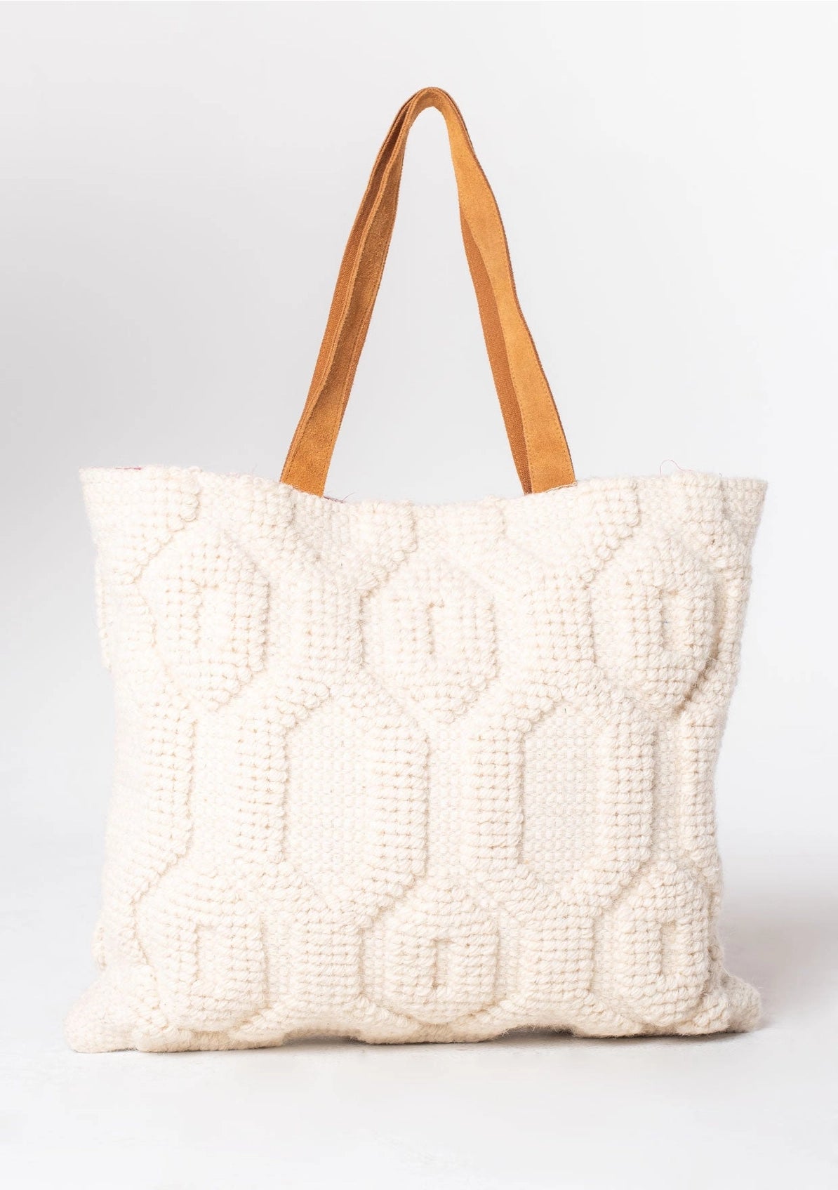 LOVESTITCH Bohemian Embroidered Geo Pattern Carpet Bag
