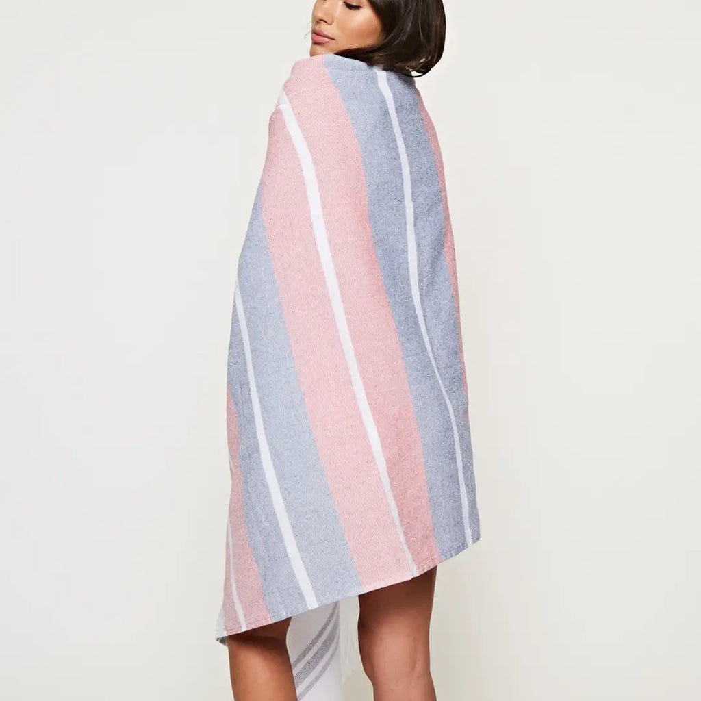 LOVESTITCH Lightweight Multi-Striped Cotton Towel
